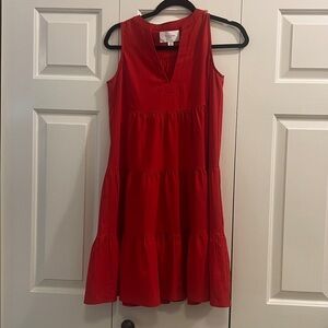 Tuckernuck Pomander Place Vibrant Red Dress